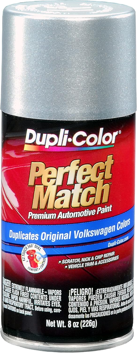 Duplicolor BVW2039 Perfect Match Volkswagen Reflex Silver Metallic 8 oz LB9A