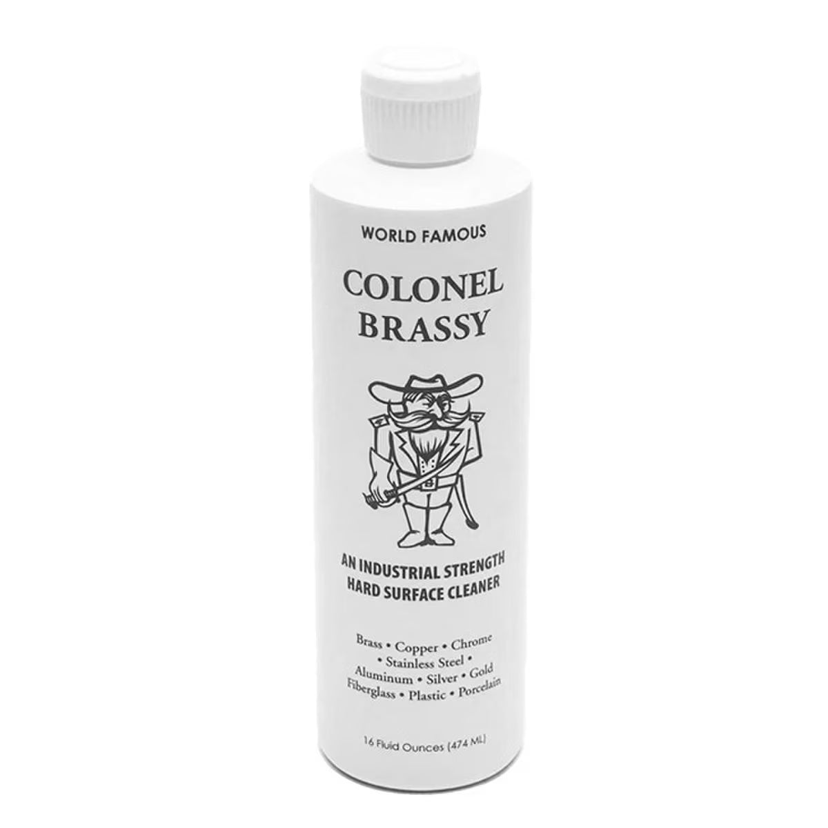 Colonel Brassy - Hard Surface Cleaner/Polish - Motorcycle Boat ATV RV Metal-16oz.