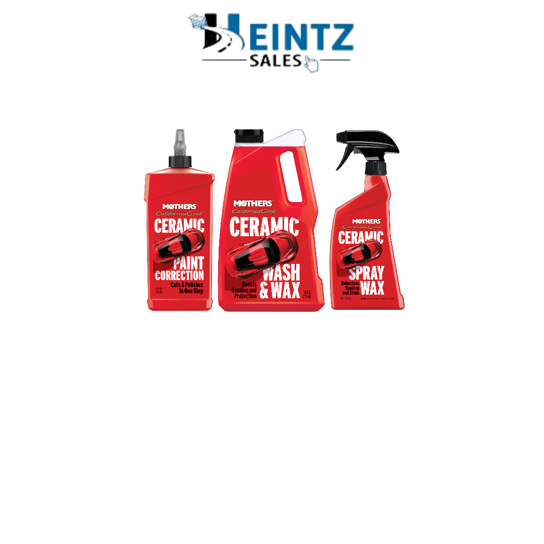 Mothers Ceramic Bundle - 01712/05650/05766 - Ceramic Wash & Wax, Paint Correction, Spray Wax