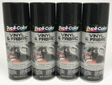 Duplicolor HVP104 - 4 Pack Vinyl & Fabric Spray Paint Gloss Black - 11 oz