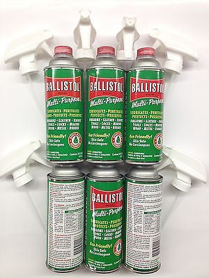 Ballistol Multi Purpose Lubricant Gun Cleaner-Case of 12-16oz cans w/ Spray Triggers