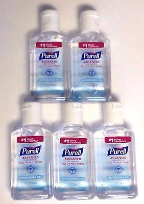 Purell Refreshing Gel 1 Oz. Hand Sanitizer - LOT OF 5