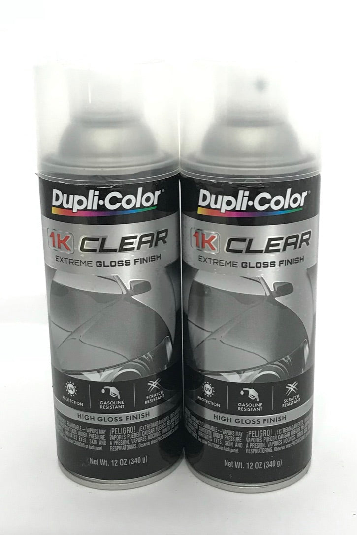 Dupli-Color 1KCG-2PACK Clear Coat High Gloss Finish - 12 oz Aerosol Can