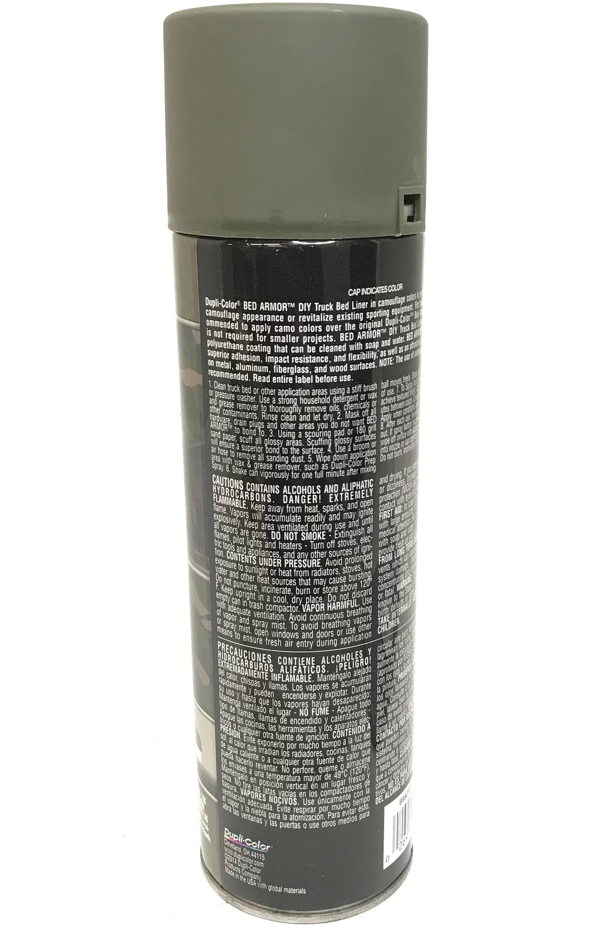 Duplicolor BAA2020-3 PACK Dark Olive Camouflage Bed Armor - Rubberized Textured Finish - Low Odor - Water Based - Durable - 16.5 oz