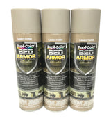 Duplicolor BAA2030-3 PACK Sandstorm Camouflage Bed Armor - Rubberized Textured Finish - Low Odor - Water Based - Durable - 16.5 oz