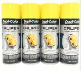 Duplicolor BCP101 - 4 Pack Caliper Spray Paint Yellow with Ceramic - 12 oz