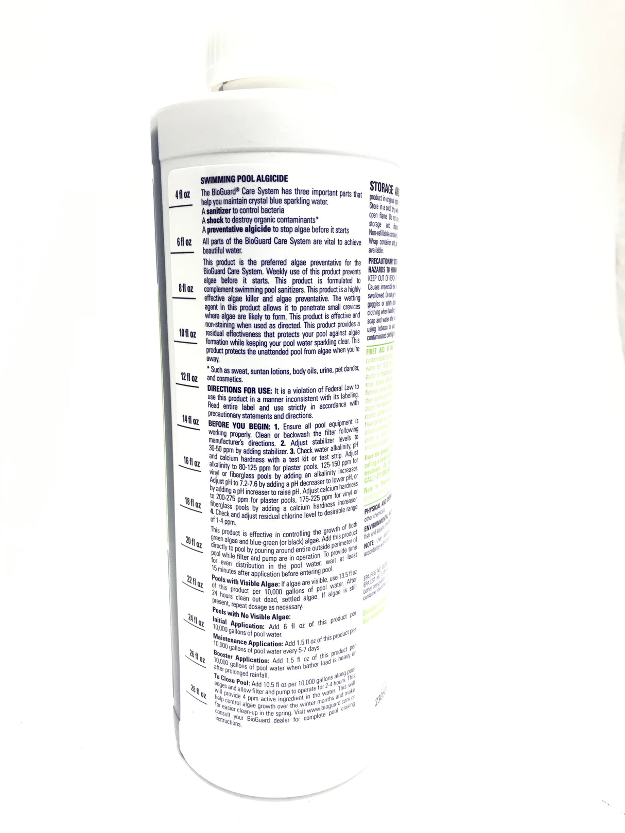 BioGuard-23050 Back Up 2 - Highly Effective Algae Preventative - Step 3 - 1 Quart