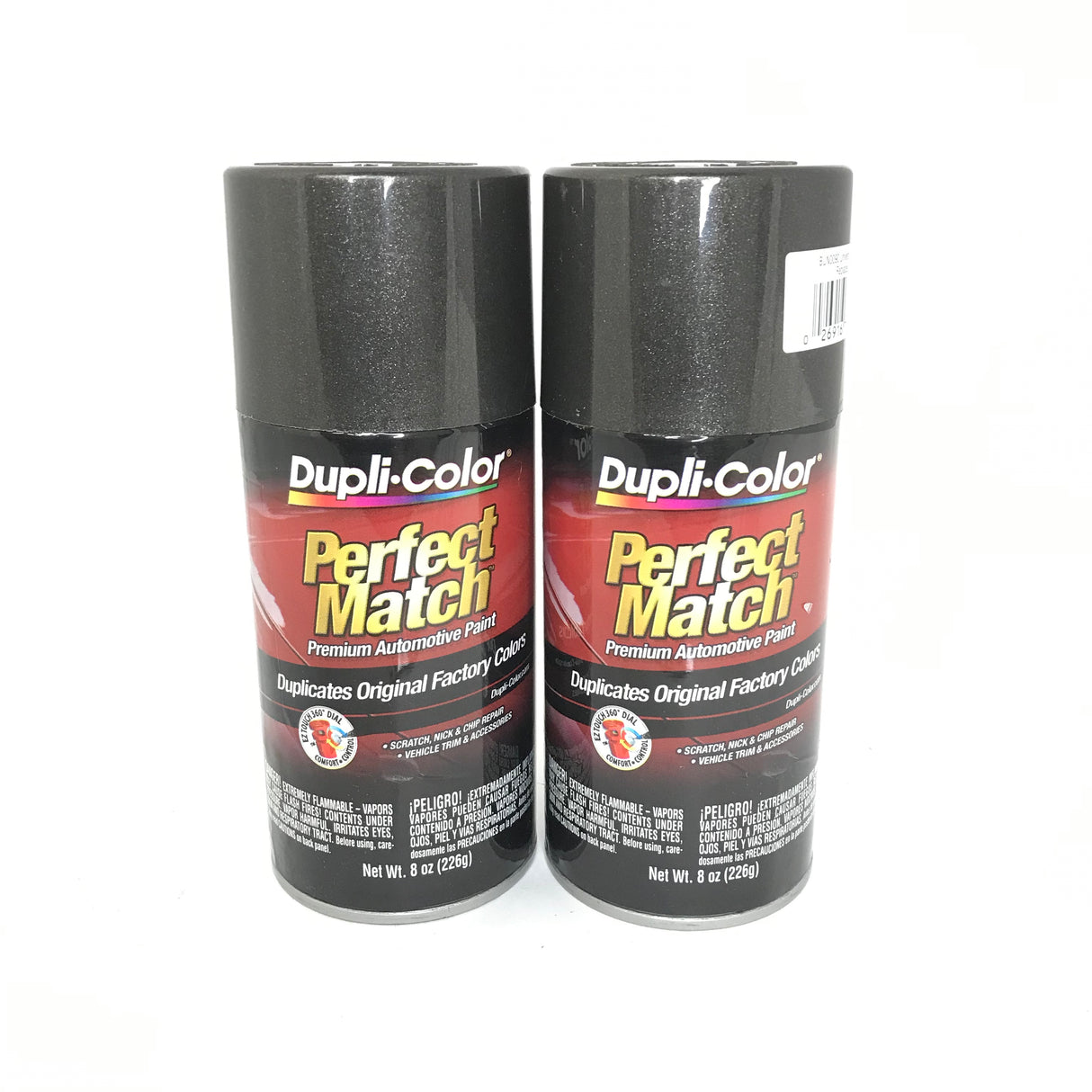 Duplicolor BUN0090-2 PACK Perfect Match UNIVERSAL BLACK METALLIC Automotive Paint - 8oz