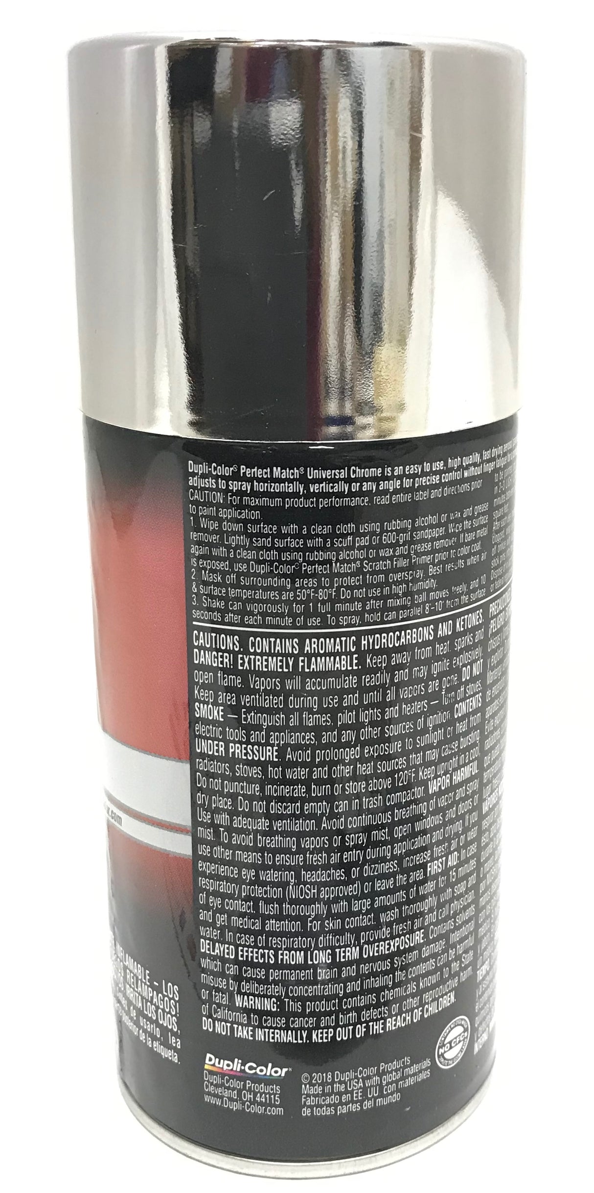 Duplicolor BUN0200-6 PACK Perfect Match Universal Chrome Automotive Paint - 8oz