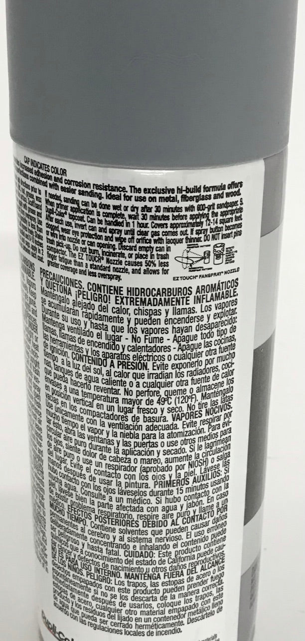 Duplicolor DAP1700-2 Pack 2-IN-1 Hi-Build Filler & Sandable Primer - 12 oz Aerosol can