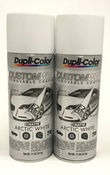 Duplicolor CWRC798 - 2 Pack Custom Wrap Removable Paint Matte Arctic White - 11oz