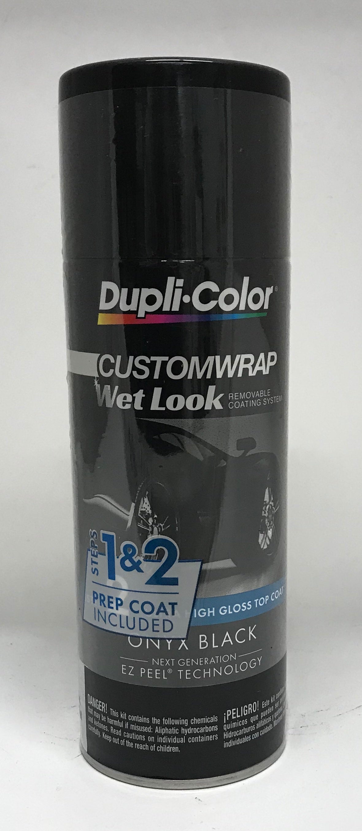 Duplicolor CWRC880 & 887 Wet Look Custom Wrap Kit Onyx Black and Prep Coat - 11oz