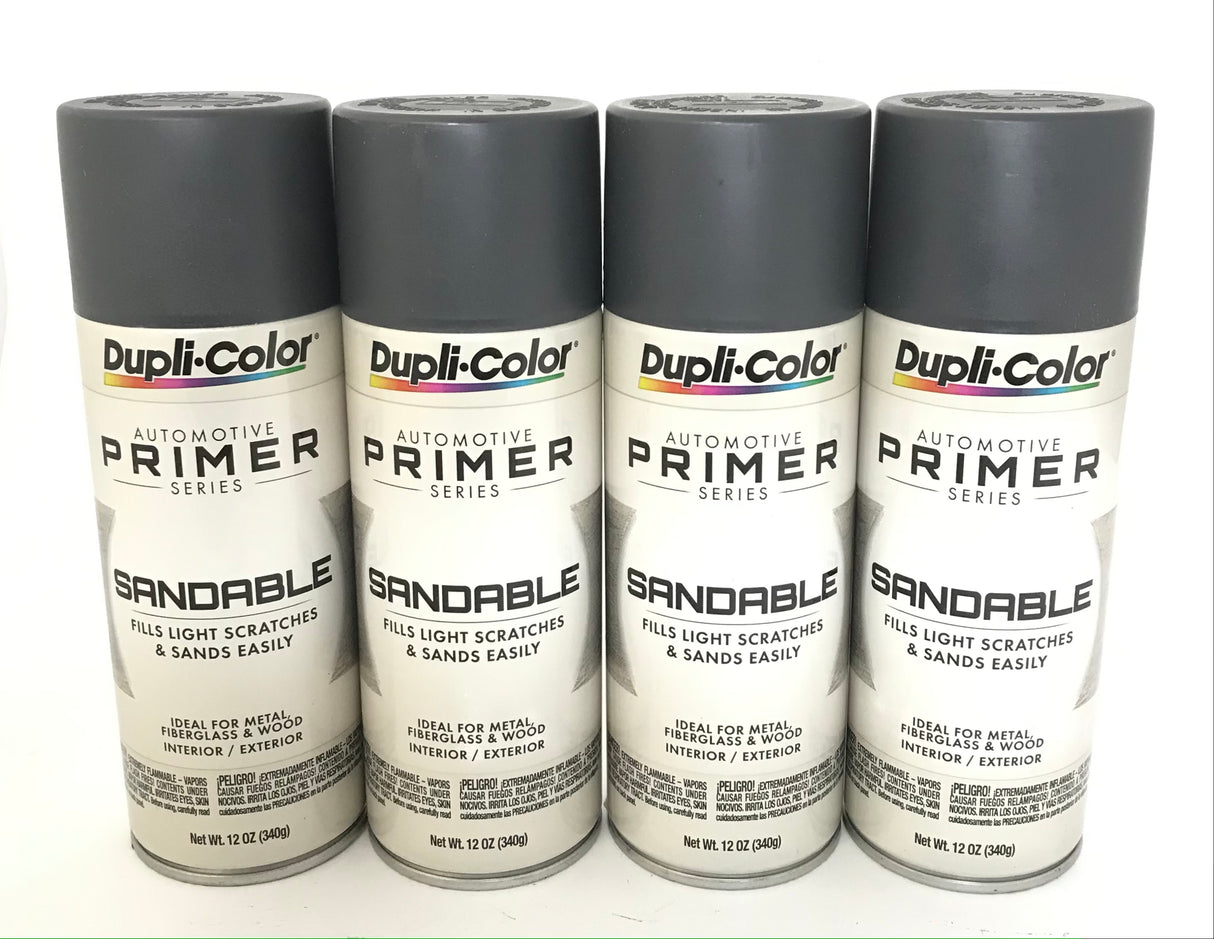 Duplicolor DAP1692-4 PACK GRAY HOT ROD Sandable Filler Primer - 12 oz