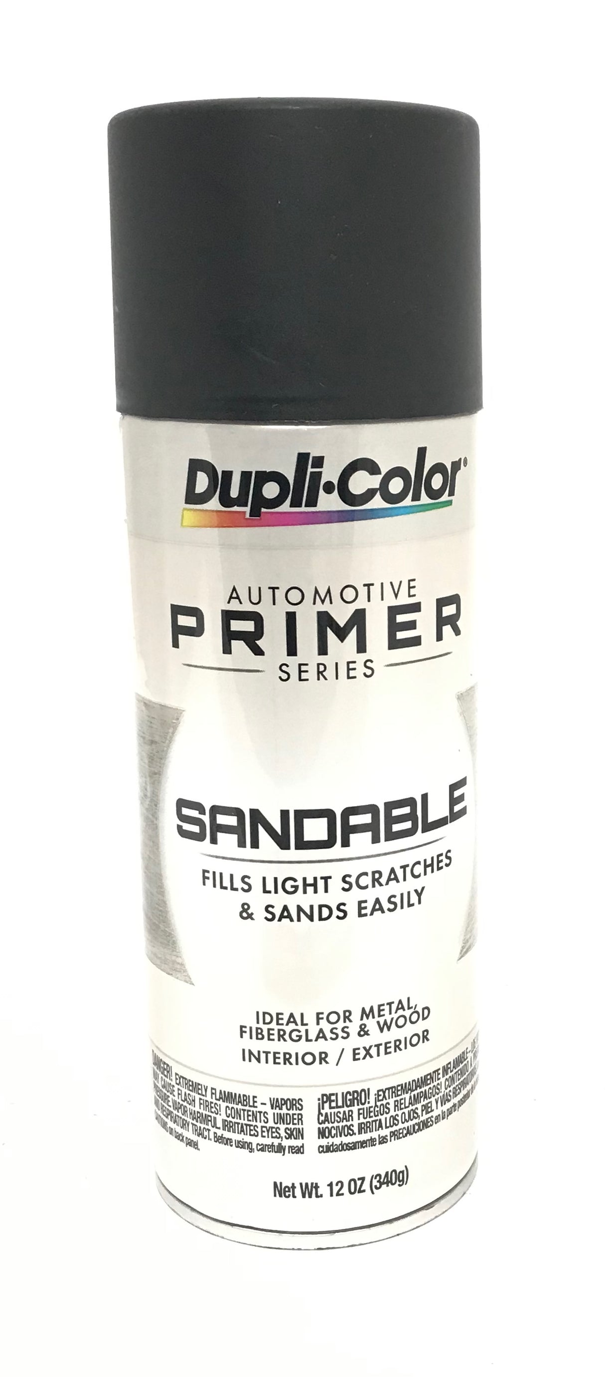 Duplicolor DAP1698 BLACK HOT ROD Sandable All-Purpose Primer - 12 oz Aerosol