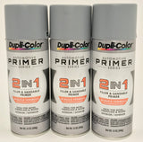 Duplicolor DAP1700-3 Pack 2-IN-1 Hi-Build Filler & Sandable Primer - 12 oz Aerosol can
