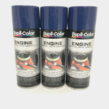 Duplicolor DE1606 - 3 Pack Engine Enamel Paint with Ceramic Ford Dark Blue - 12 oz