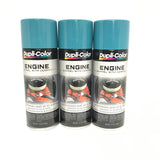 Duplicolor DE1610 - 3 Pack Engine Enamel Paint with Ceramic Pontiac Blue - 12 oz