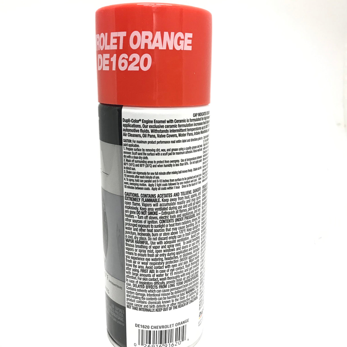 Duplicolor DE1620- Engine Enamel Chevrolet Orange Color With Ceramic - 12 oz Aerosol Can 2 Pack
