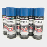 Duplicolor DE1621-6 PACK Engine Enamel Paint w/ Ceramic, OLD FORD BLUE - 12 oz