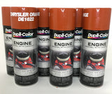 Duplicolor DE1622-6 PACK CHRYSLER ORANGE Engine Enamel Paint with Ceramic - 12 oz Aerosol