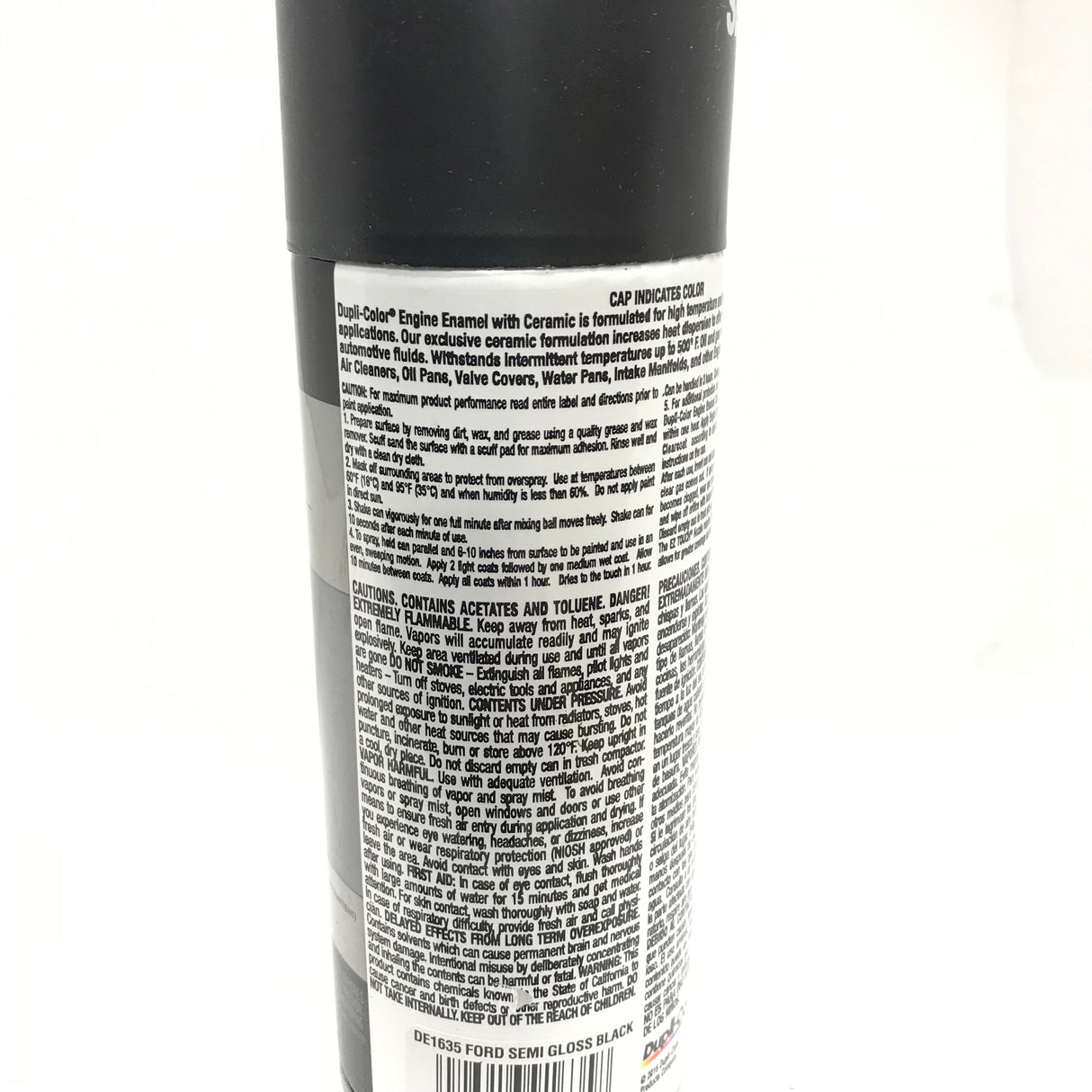 Duplicolor DE1635-3 PACK Engine Enamel with Ceramic Semi Gloss Black color - 12 oz Aerosol Can