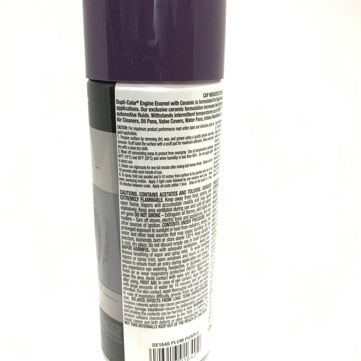 Duplicolor DE1640-2 PACK Engine Enamel with Ceramic Plum Purple color - 12 oz Aerosol Can