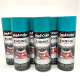 Duplicolor DE1643-6 Pack Engine Enamel Paint with Ceramic Torque & Teal - 12 oz