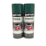 Duplicolor DE1644-2 PACK Engine Enamel Paint w/ Ceramic, Hunter Green - 12oz