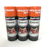 Duplicolor DE1652-3 PACK CHRYSLER HEMI ORANGE Engine Enamel with Ceramic - 12 oz Aerosol Can