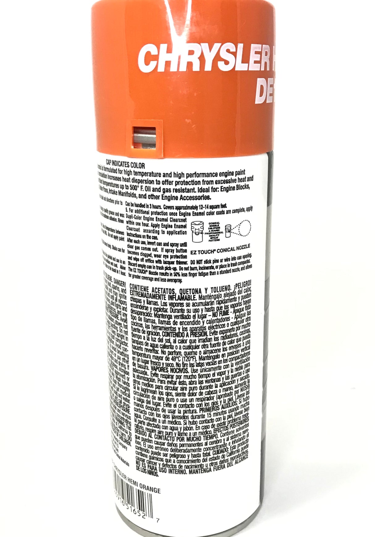 Duplicolor DE1652-2 PACK CHRYSLER HEMI ORANGE Engine Enamel with Ceramic - 12 oz Aerosol Can
