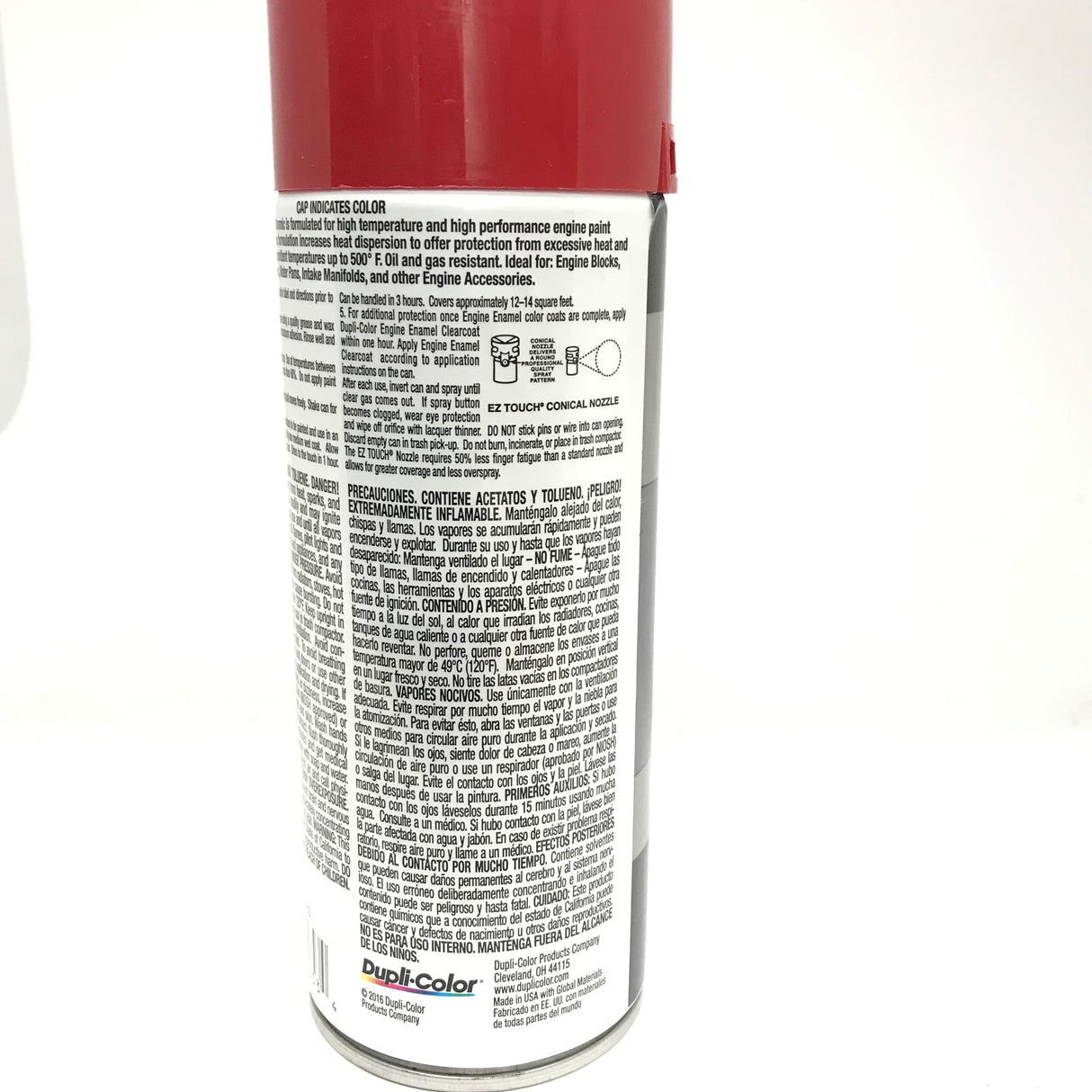 Duplicolor DE1653-2 PACK Engine Enamel with Ceramic Red color - 12 oz Aerosol Can