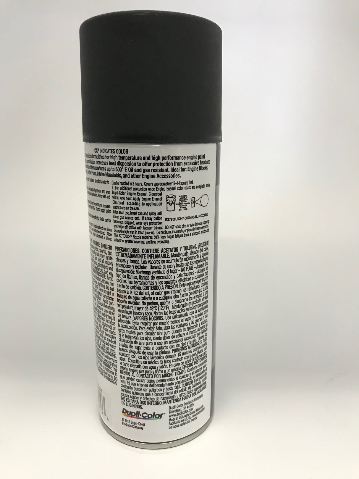 Duplicolor DE1654-3 PACK Engine Enamel Paint w/ Ceramic, Flat Black-12oz Aerosol