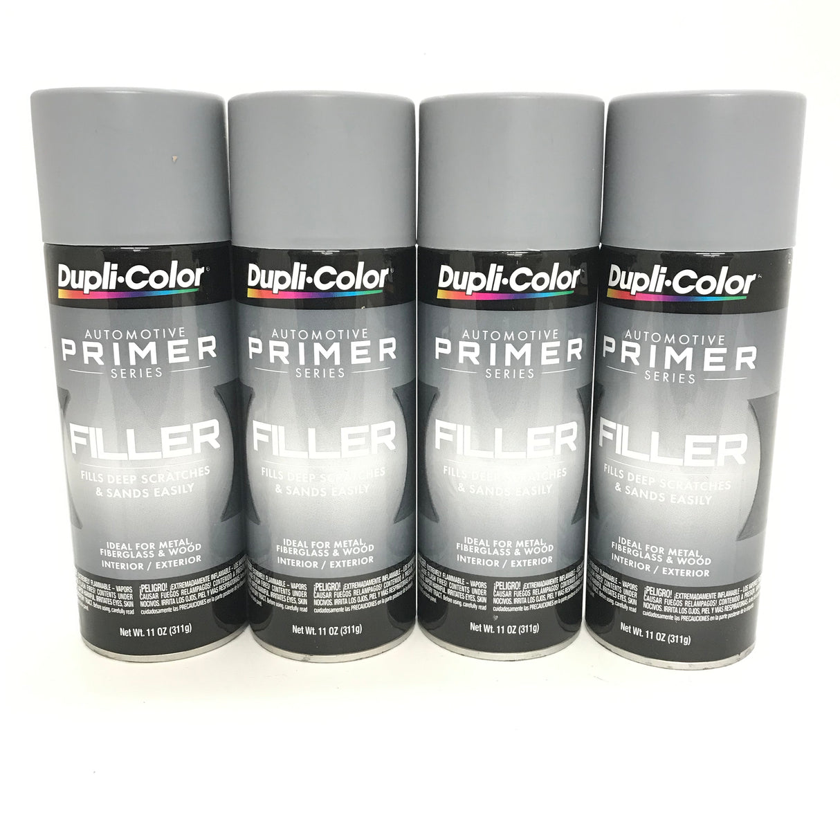 Duplicolor FP101-4 PACK Gray Filler Automotive Primer - 11 oz Aerosol Can