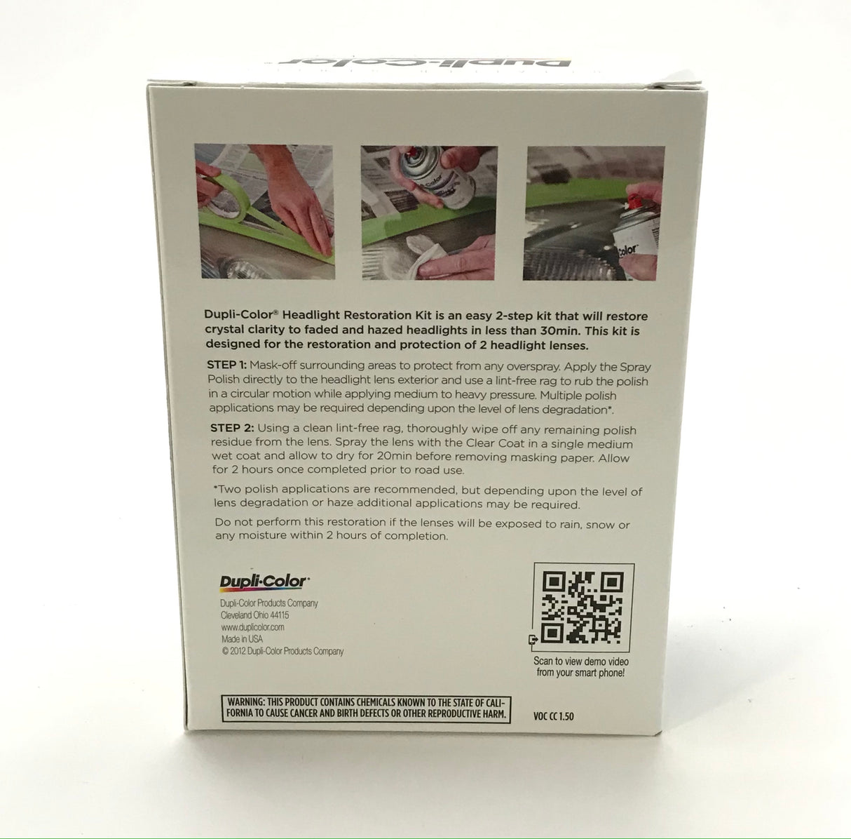 Duplicolor HLR100 Headlight Restoration Kit-UV Protection Coating - New Headlights -3 PACK