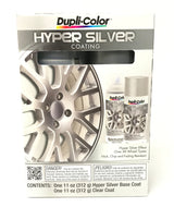 Duplicolor HSK100 Hyper Silver Metallic Coating 2 Can Kit - Chip Resistant