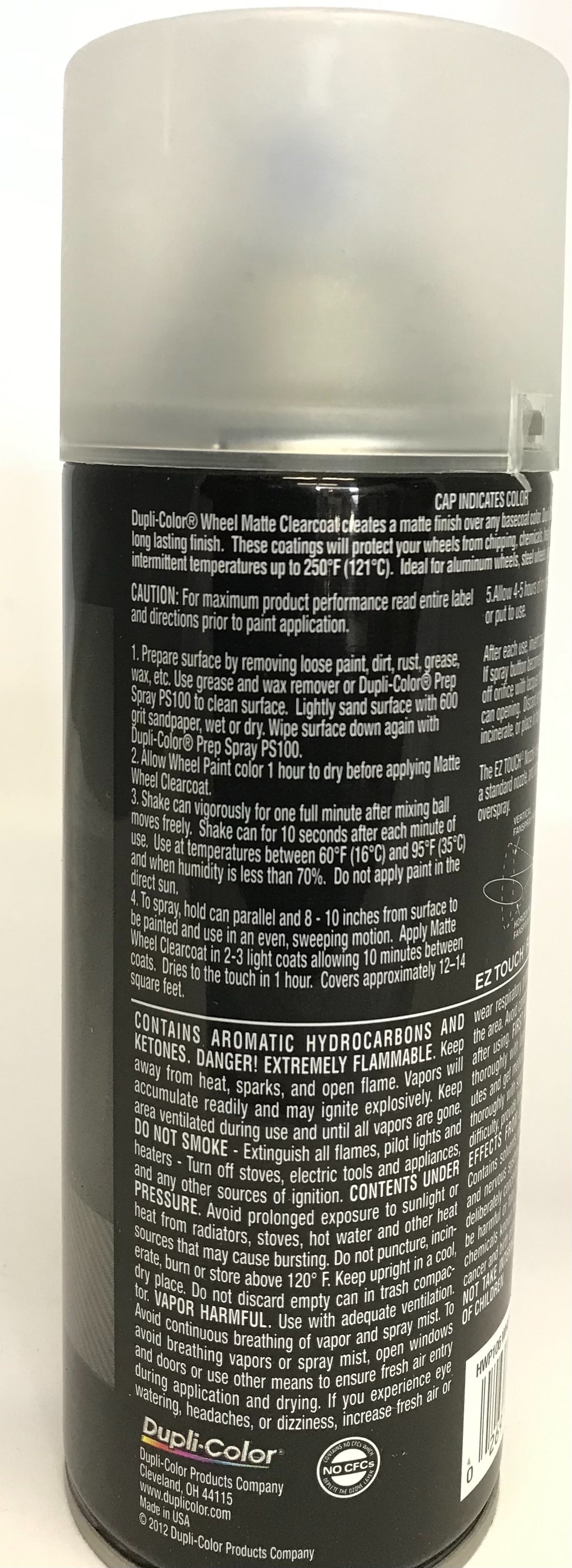 Duplicolor HWP106 - 6 Pack Wheel Coating Spray Paint Matte Clear - 12 oz