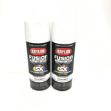KRYLON 2764-2 PACK MATTE WHITE All-In-One Fusion Paint & Primer - No-Peel - 12 oz Aerosol