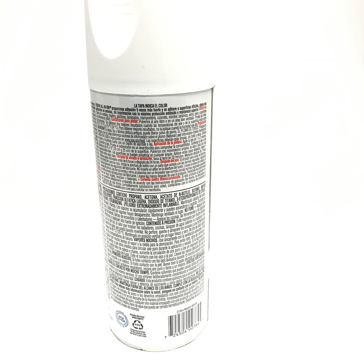 KRYLON 2764-3 PACK MATTE WHITE All-In-One Fusion Paint & Primer - No-Peel - 12 oz Aerosol