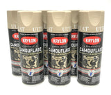 KRYLON 4291-6 PACK KHAKI Camouflage Non-Reflective Ultra-Flat Finish Spray Paint-  11 oz Aerosol