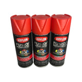 Krylon - 2756 (3 Pk) Matte Fire Red Spray Paint Fusion All in One Paint & Primer