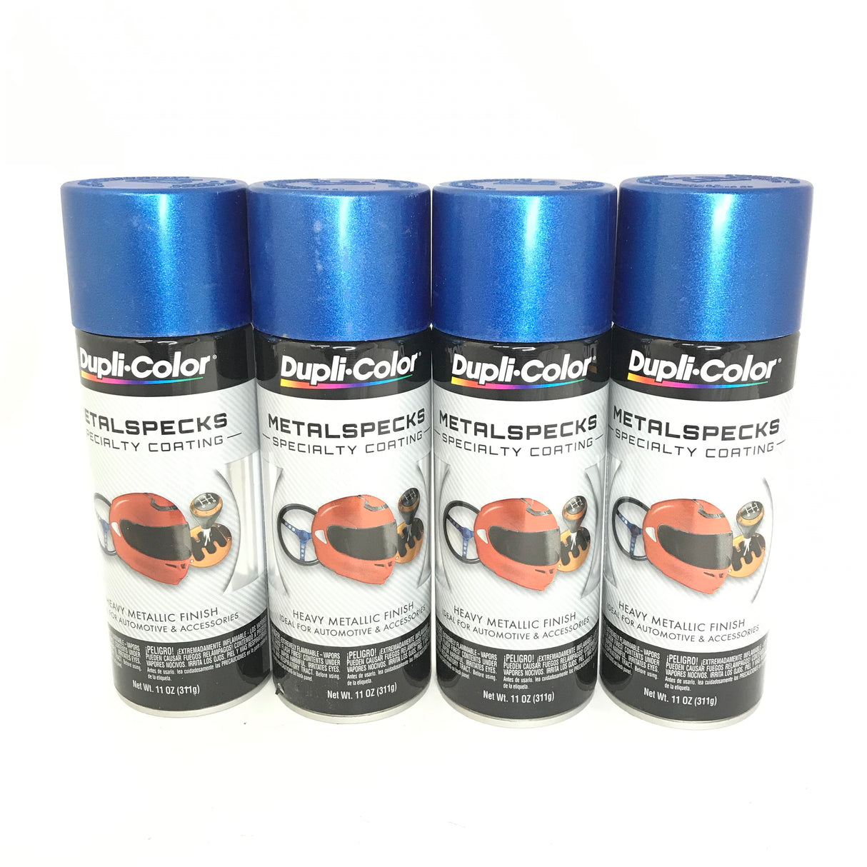 Duplicolor MS400-4 PACK OCEAN BLUE Metalspecks Specialty Coating - Heavy Metallic Finish - 11 oz