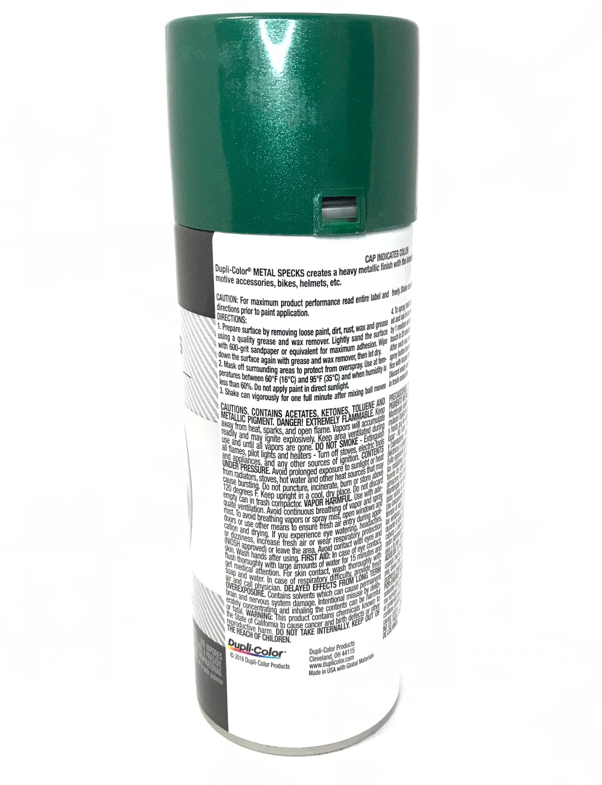 Duplicolor MS500 SHIMMERING GREEN Metalspecks Specialty Coating - Heavy Metallic Finish - 11 oz