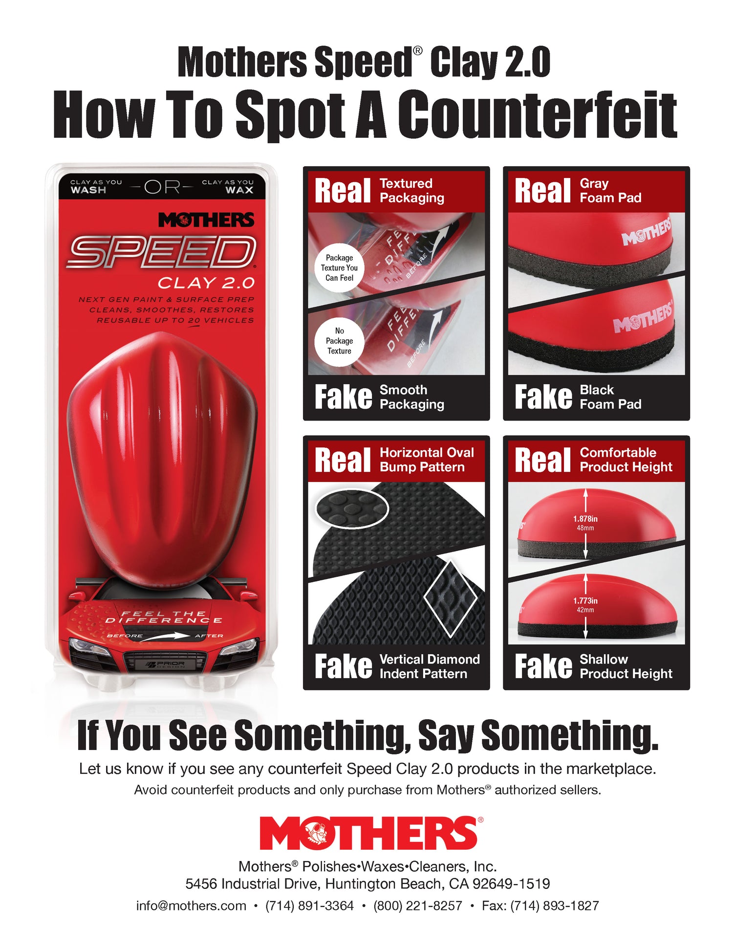 MOTHERS 17240 Speed Clay 2.0 - Paint & Surface Prep - Reusable - Smooth & Restore