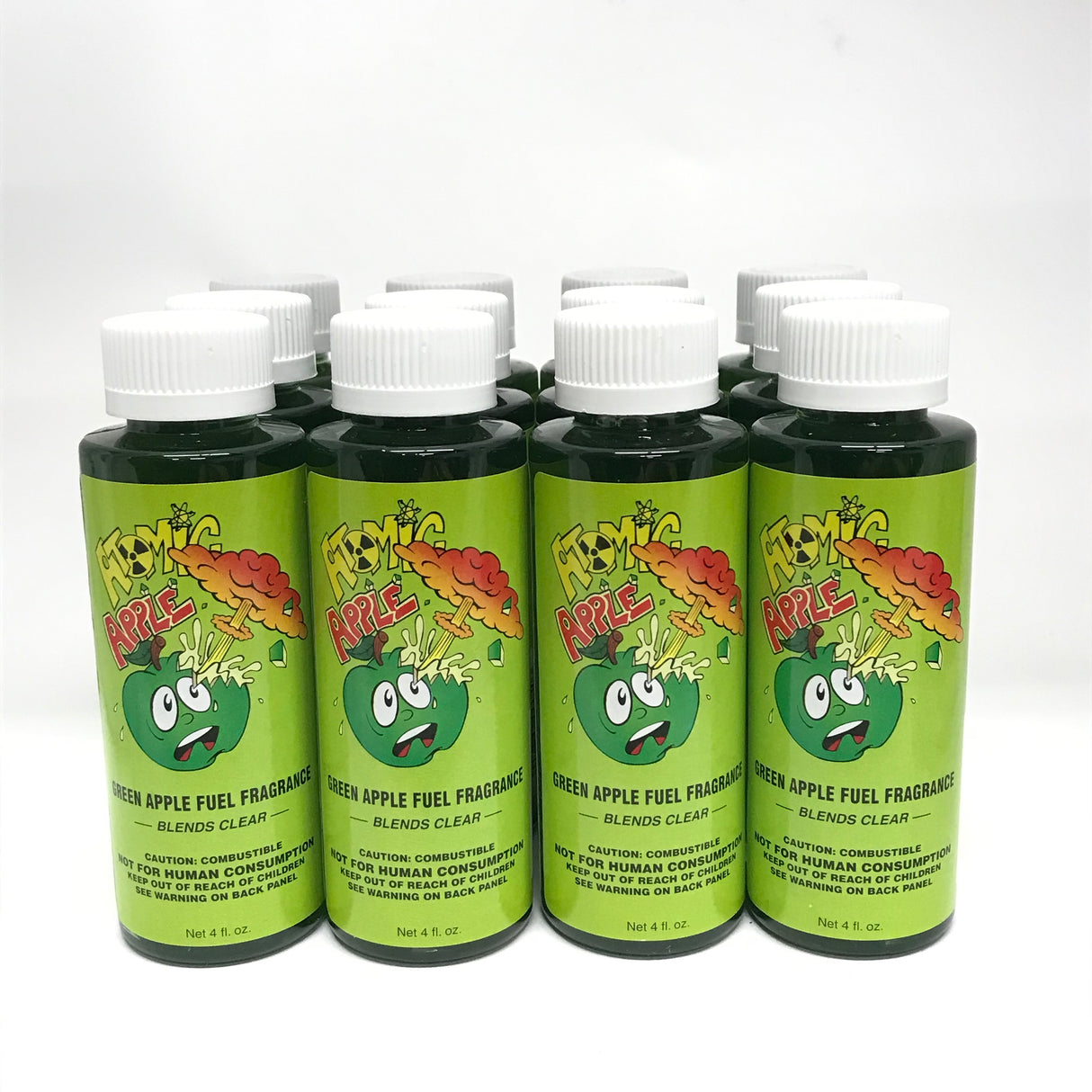 Power Plus Lubricants-12 PACK APPLE Fuel Fragrance for Car, Motorcycle, ATV, IMCA - 4 fl oz
