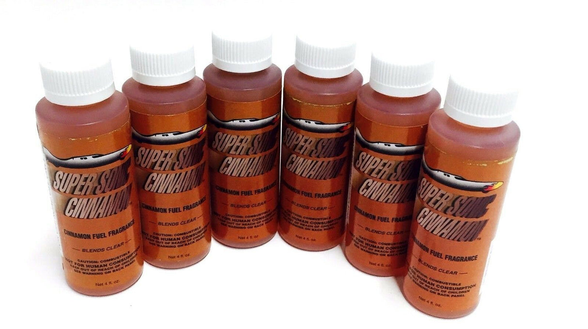 Power Plus Lubricants-6 PACK CINNAMON Fuel Fragrance for Car, Motorcycle, ATV, IMCA - 4 fl oz