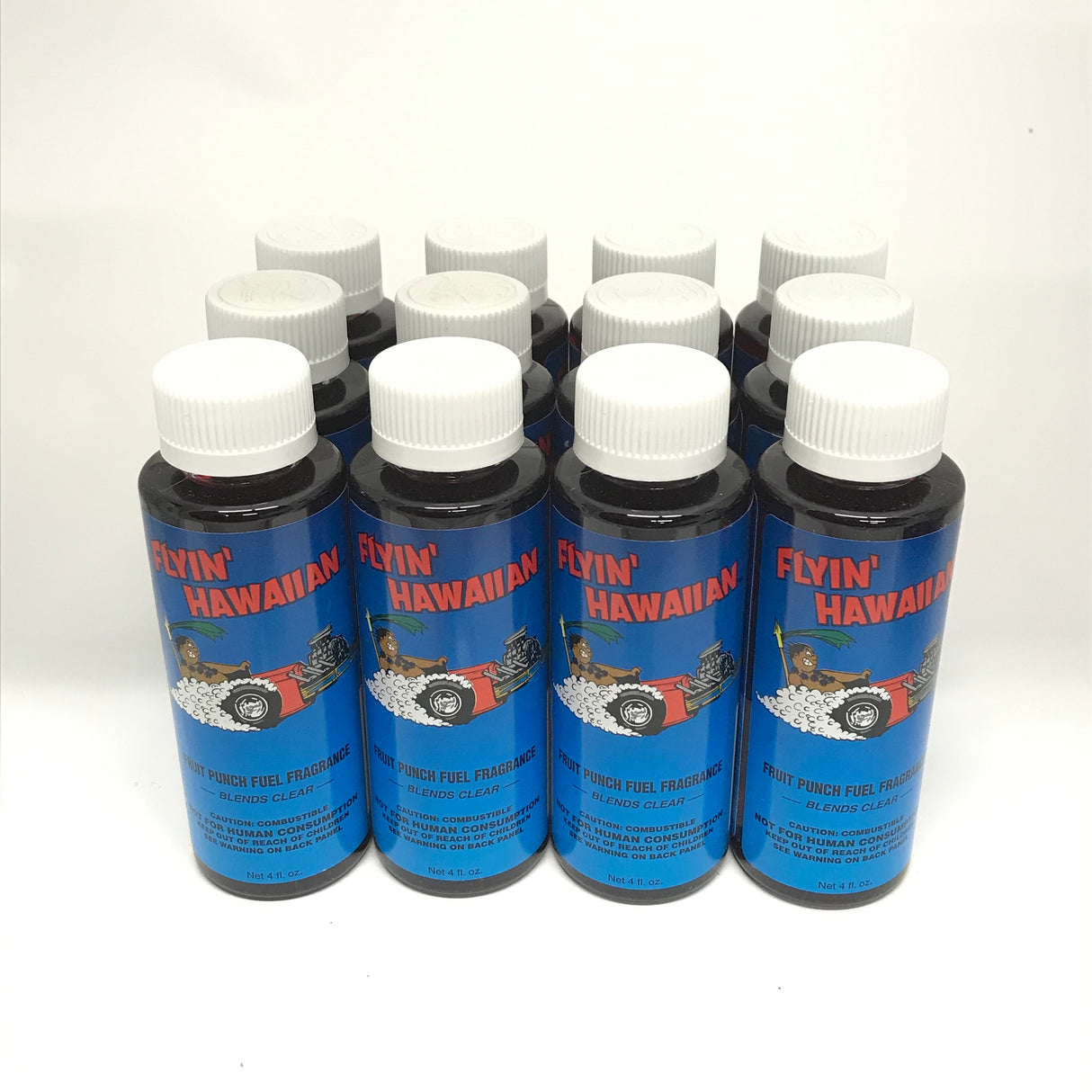 Power Plus Lubricants-12 PACK FRUIT PUNCH Fuel Fragrance for Car, Motorcycle, ATV, IMCA - 4 fl oz