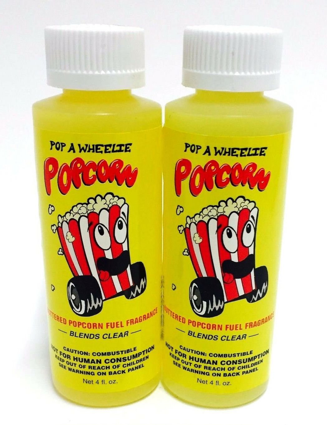 Power Plus Lubricants-2 PACK POPCORN Fuel Fragrance for Car, Motorcycle, ATV, IMCA - 4 fl oz