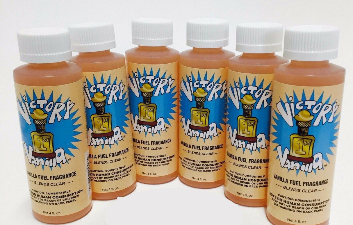Power Plus Lubricants-6 PACK VANILLA Fuel Fragrance for Car, Motorcycle, ATV, IMCA - 4 fl oz