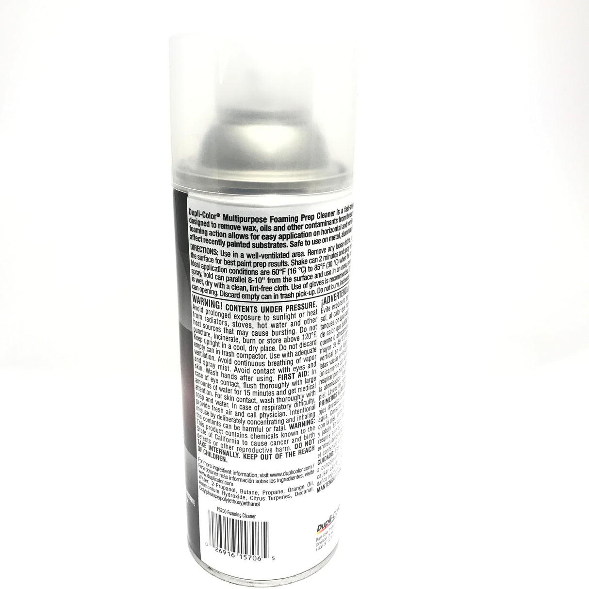 Duplicolor PS200-4 PACK Multi-Purpose Foaming Prep Cleaner - Waterborne Formula - 11 oz Aerosol