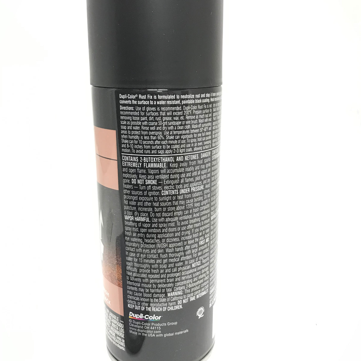 Duplicolor RF129 Black Rust Fix - Sandable & Paintable - 10.25oz